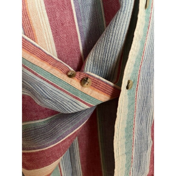 Chaps Ralph Lauren 90’s Button Down Short Sleeve Oxford Style‎ Shirt Men’s Large - Picture 8 of 9